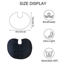 KARELLS Capes de Coiffeur de Salon,Cape de Coiffure, Maquillage noir Cape, Cape de Cheveux, Cape de Coiffure Cape de Vêtement