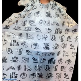 BY MIA Lot de 100 tabliers de coupe de cheveux jetables imperméables