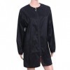 Beaupretty Robe de salon de coiffeur avec fermeture éclair - Imperméable - Taille M - Noir - M