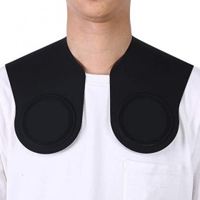 Casquette de coiffeur Cape de coupe de cheveux courte longueur Cape imperméable en silicone 27 * 18 * 4cm-02 