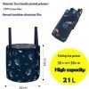 Portable Étanche Seau Pliant 21L Grande Capacité Avec couverture Seau Pliable pour Tremper Les Pieds Seau Multifonctionnel ex