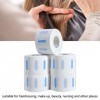 Neck Strip Paper, 5 Rouleaux Professionnel Stretchy Barber Neck Strips Papier Coiffure Outil pour Couper Les Cheveux Blanc