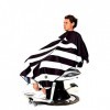 Barbermood Barber Cape de salon professionnel, barbier Cape, 138 cm x 158 cm, imperméable, perméable à lair, réglable, lavab