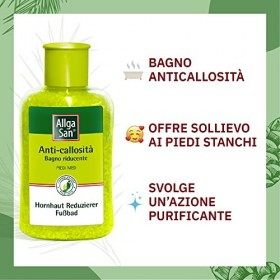 Allga San Bain de Pieds | Réducteur de Callosités | Action Rafraîchissante, 350 g