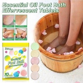 Tytlyworth Comprimés de Bain de Pieds | Soin des Pieds Spa Relax Massage Comprimés Effervescents, Bain de Pieds à lhuile Ess