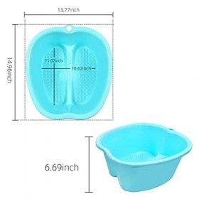 Ownest Bain de pieds, spa aquatique et massage des pieds, bac en plastique robuste pour tremper les pieds, les ongles dortei