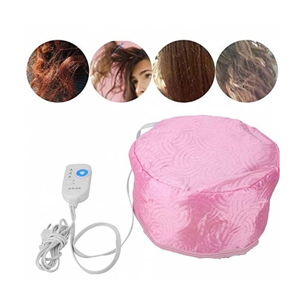 Chapeau Chauffant pour Cheveux, Chapeau Thermique pour Cheveux, Vaporisateur à Cheveux, Chapeau de Beauté Portable pour Cheve