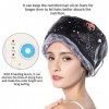 Casques Chauffant Cheveux, Bonnet Chauffant pour Soins Capillaires, Traitement Thermique pour Soins Capillaires Réglable pour