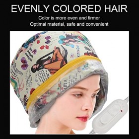 Chapeau vapeur pour cheveux, bonnet chauffant pour conditionnement en profondeur, chapeau vapeur pour cheveux, chapeau de tra
