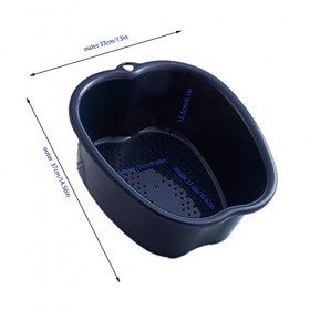 Bain de Pied Grand Bassin de Spa, Bassin de Trempage des Pieds en Plastique Robuste pour Pédicure Relaxation et Massage Foot 