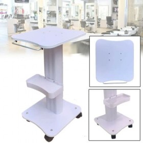 Lfhelper Chariot de salon de beauté ABS - Support pour salon de beauté - Avec roulettes - Pour salon de coiffure - Blanc - 61