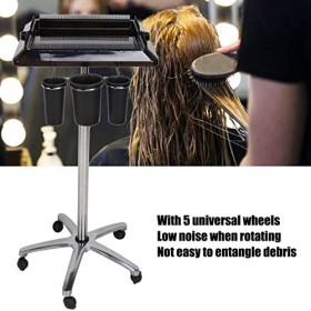 Chariot de Plateau Doutil Dextension de Cheveux, Supports de Coiffure Mobiles Réglables en Hauteur Support de Chariot de Pe