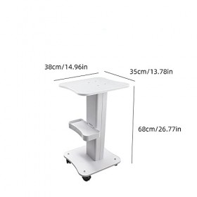 Chariot de salon de beauté avec roues universelles silencieuses et plateau en ABS pour équipement de beauté