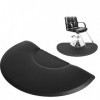 Tapis de chaise de salon de coiffure, tapis de salon semi-circulaire noir tapis anti-Fatigue tapis de support de sol de salon