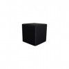 PanQube Module 8-BL Pufa VERONA 45 repose-pieds sans broderie Noir 45 x 45 x 45 cm