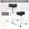 Pédicure Tabouret, Tabouret manucure Hauteur Multifonctionnelle Réglable Fauteuils Pédicure Support Métal Robuste avec Coussi