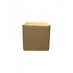 PanQube Module 8-BE Pufa VERONA 45 repose-pieds sans broderie Beige 45 x 45 x 45 cm