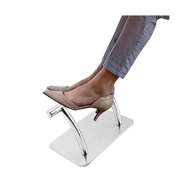 Repose-Pieds de Coiffure Mobile en Acier Inoxydable Repose-Pieds de Salon ou de beauté Chaise de barbier inclinable Coiffeur 