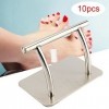 Ejoyous Repose-Pieds de Coiffure Mobile en Acier Inoxydable, Repose-Pieds Professionnel Mobile Repose-Pieds pour Salon de Coi