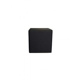 PanQube Module 6-BL Pufa VERONA 30 repose-pieds sans broderie Noir 30 x 30 x 30 cm