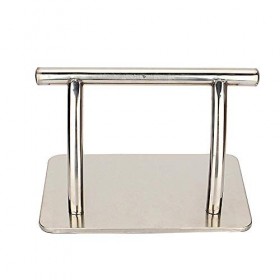 Estink Repose-Pieds en Acier Inoxydable pour Salon de Coiffure 1pc Pédale de Salon Design Moderne Support pour Pieds pour Cos
