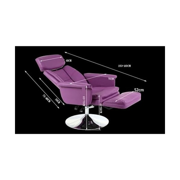 LXXSH Chaise de Coiffure Multifonctions Chaise pivotante levée Chaise de Salon inclinable Pieds de Disque Chaise dart des On