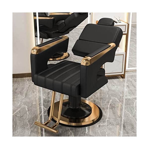 FLOYINM Durable Hair Salon Barber Chair Apartment Hairdressing Chair Locker Room Backrest Armchair Beauty Salon Recliner Chai