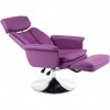 Chaise de coiffeur multifonction pivotante et inclinable - Pour salon de coiffure - Pieds en disque - Pour nail art