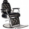 VOMKR Chaise de barbier de Salon Classique avec Pompe hy Chaise de Coiffure Noir Vintage Hydraulik 360-Dreh-Dreh Friseurstühl