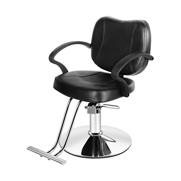 Artist hand Chaise de salon pour coiffeur - Chaise de coiffeur confortable - Chaise de coiffeur en cuir PVC et pompe hydrauli