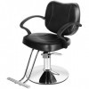 Artist hand Chaise de salon pour coiffeur - Chaise de coiffeur confortable - Chaise de coiffeur en cuir PVC et pompe hydrauli