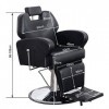 Barberpub Fauteuil de coiffure Chaise dopération Salon de coiffure 8907BK