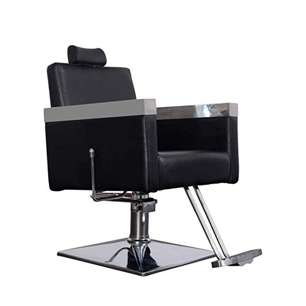 Barberpub Fauteuil de Coiffure Fauteuil de Service Mobilier de Coiffure Chaise 3021BK-1