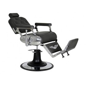 Polironeshop Harley Fauteuil professionnel pour barbier, tatouage, noir