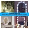 Restokki Le Miroir de courtoisie Allume Le Miroir de courtoisie LED Allume la Coiffeuse Bricolage Dimmable Maquillage Miroir 