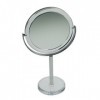 Fantasia Miroir de Maquillage Rond Double Face grossissant Normal et 10 x Ø 16 cm Hauteur 30,5 cm Acrylique Miroir cosmétique
