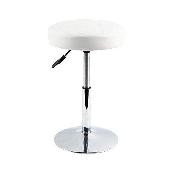 FURWOO PU Tabouret de Bureau en Treillis Rond Tabouret de Bar réglable en Hauteur Peut être tourné Simple et adapté à la Coup