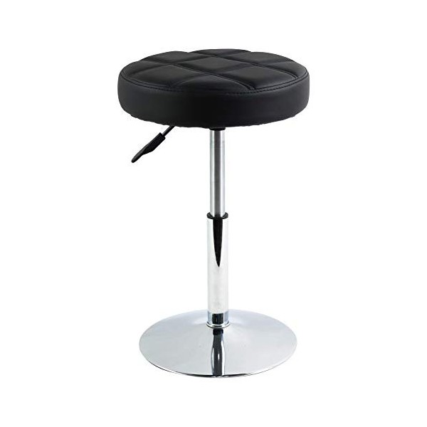 FURWOO PU Tabouret de Bureau en Treillis Rond Tabouret de Bar réglable en Hauteur Peut être tourné Simple et adapté à la Coup