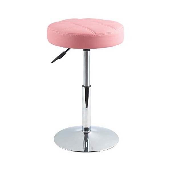 FURWOO PU Tabouret de Bureau en Treillis Rond Tabouret de Bar réglable en Hauteur Peut être tourné Simple et adapté à la Coup