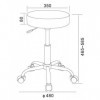 Crisnails Tabouret pivotant avec roulettes pour Coiffure, cosmétique, Dentiste, Fauteuil de Travail Professionnel Rotatif ave