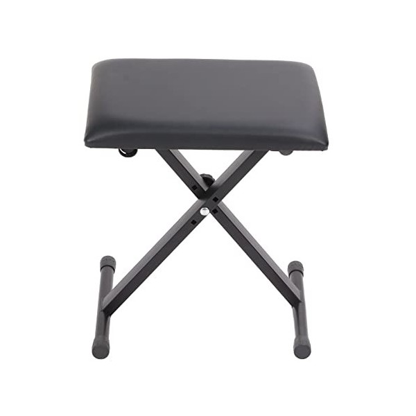 Tabouret Pliant, Tabouret de Tatouage en Cuir PU, Hauteur Pliable réglable Support de Tabouret de Repos Jambe avec Coussin ép