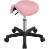 Abician Tabouret Roulettes Professionnel PU Tabouret Ergonomique Selle De Cheval Anti Mal De Dos à Roulettes Pivotantes Haute