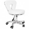 Activeshop Tabouret cosmétique pour pédicure 9266 Blanc