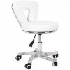 Activeshop Tabouret cosmétique pour pédicure 9266 Blanc