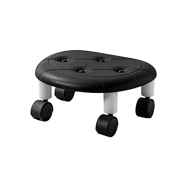 Anloximt Tabouret Bas | Tabouret de Roue de poulie Portable Confortable | Accessoire Multifonctionnel Bas au Sol pour Garage,