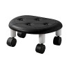 Anloximt Tabouret Bas | Tabouret de Roue de poulie Portable Confortable | Accessoire Multifonctionnel Bas au Sol pour Garage,