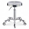 GCCSSBXF Tabouret de beauté hydraulique réglable – Tabouret rond rotatif en acier inoxydable pour salon de coiffure – Chaise 