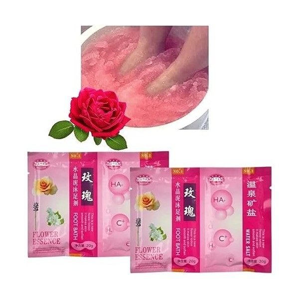 JELLY SPA gélatine pédicure odeur de roses 2 services