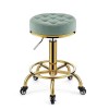 Tabouret Roulant Pivotant à Rembourrage épais En PU, Chaise Hydraulique Réglable Avec Roues Pour Salon de Massage, Studio Da