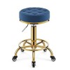 Tabouret Roulant Pivotant à Rembourrage épais En PU, Chaise Hydraulique Réglable Avec Roues Pour Salon de Massage, Studio Da